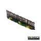Palissades en bois droites + angles et portails x17 28-32mm (MDF)
