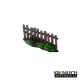 Palissades en bois droites + angles et portails x17 28-32mm (MDF)