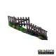 Palissades en bois droites + angles et portails x17 28-32mm (MDF)