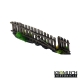 Palissades en bois droites + angles et portails x17 28-32mm (MDF)