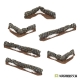 Murs en pierres droits + angles x6 28-32mm (MDF)