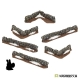 Murs en pierres droits + angles x6 28-32mm (MDF)