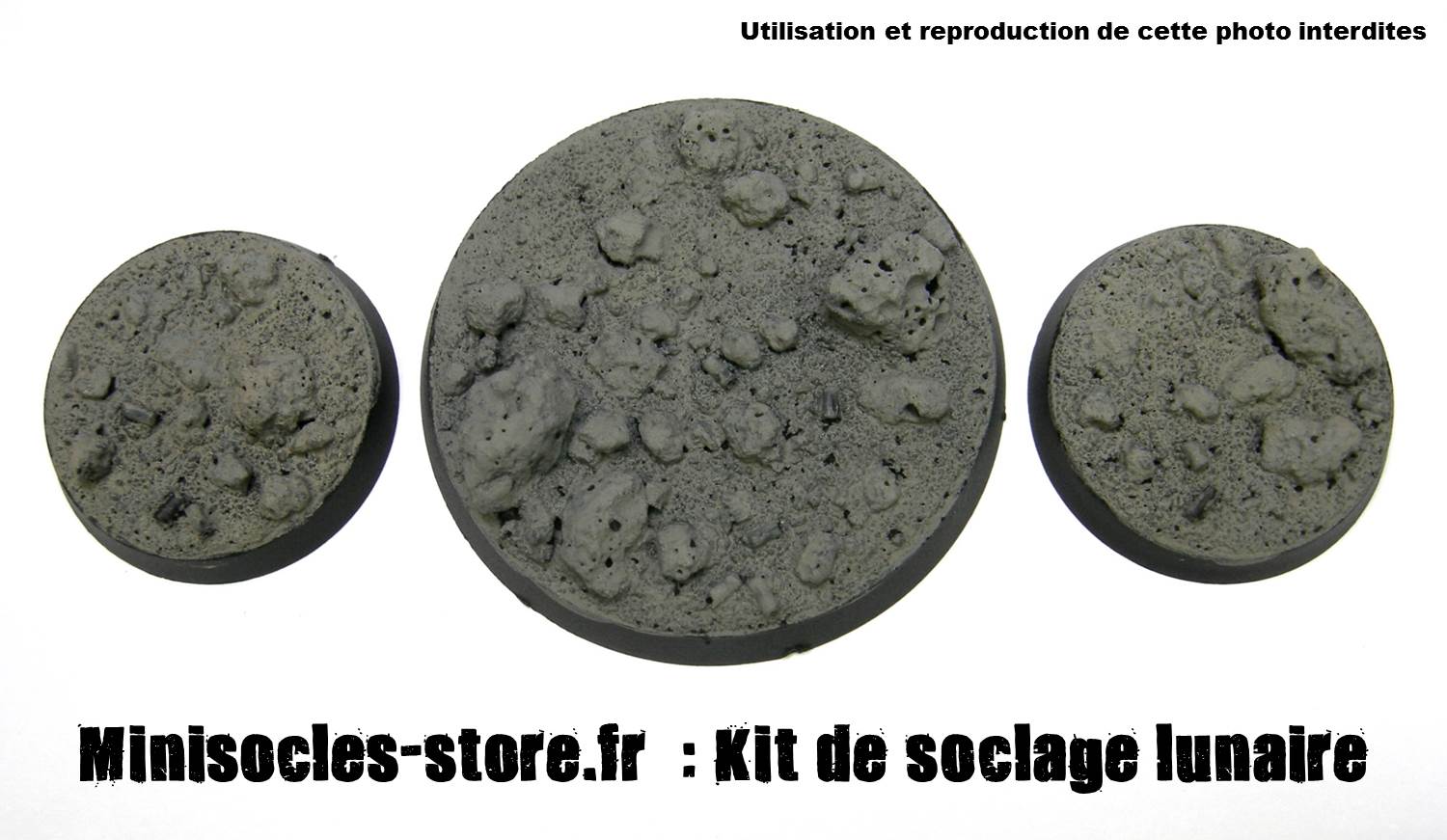 socle figurines lunaire MINISOCLES