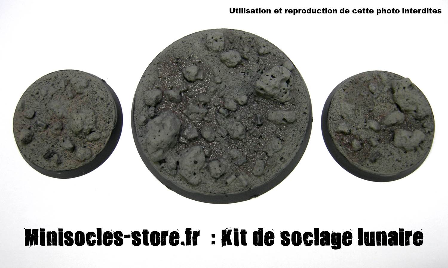 socle figurines lunaire MINISOCLES