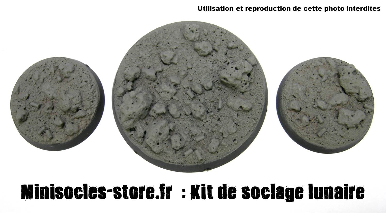 socle figurines lunaire MINISOCLES