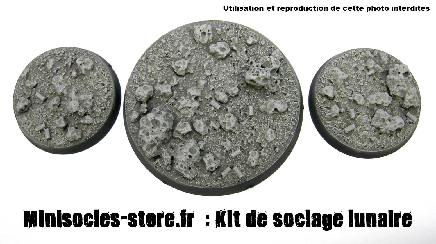 socle figurines lunaire MINISOCLES