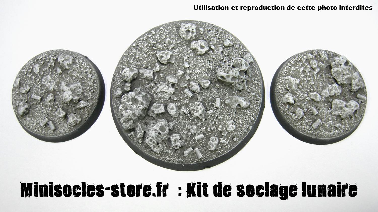 socle figurines lunaire MINISOCLES