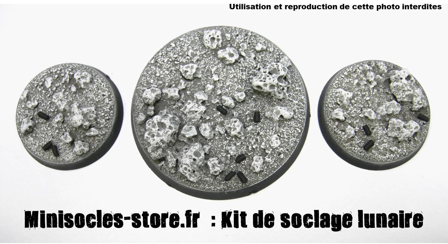 socle figurines lunaire MINISOCLES