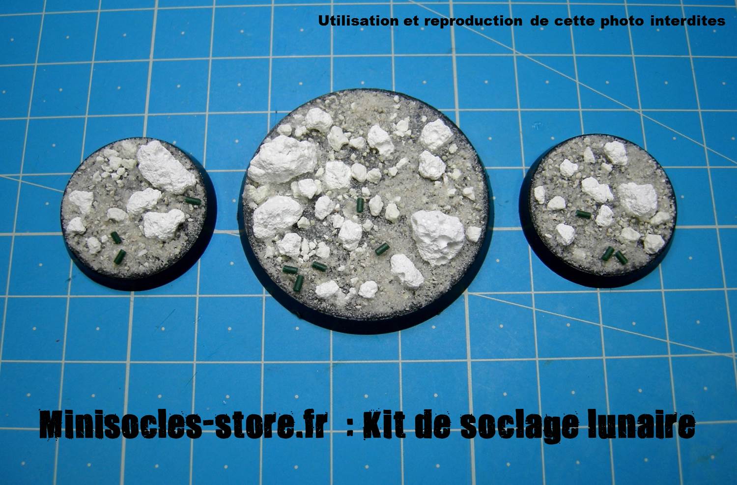 socle lunaire figurine MINISOCLES