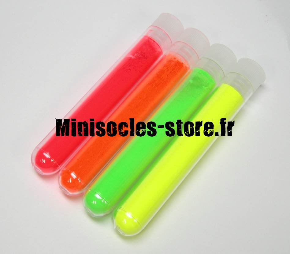 pigments fluorescents figurines minisocles