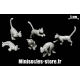 Les chats (Set 2) Echelle 28-32mm