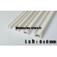 Profil acrylique transparent pour stalactites1mm